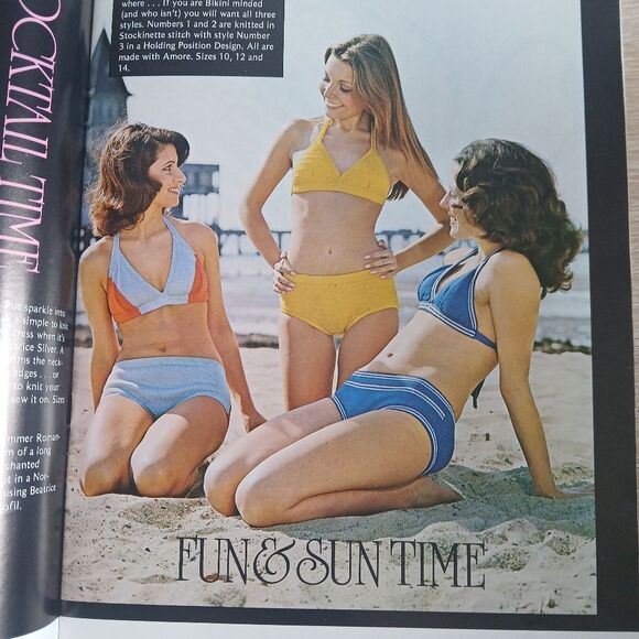 Vintage 70's Knitting Magazine KnitKing Brother Machines Patterns Retro Y2K - Picture 9 of 10